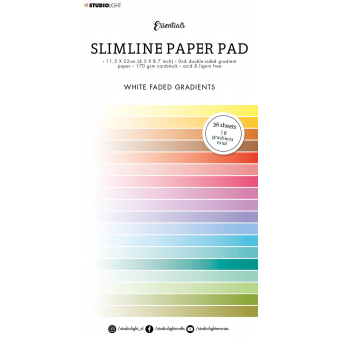 Studio Light White Faded Gradients Slimline Paper Pad (SL-ES-PP31)